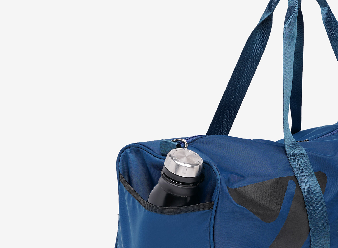 Zuzumonk sustainable gym bag with water bottle pocket